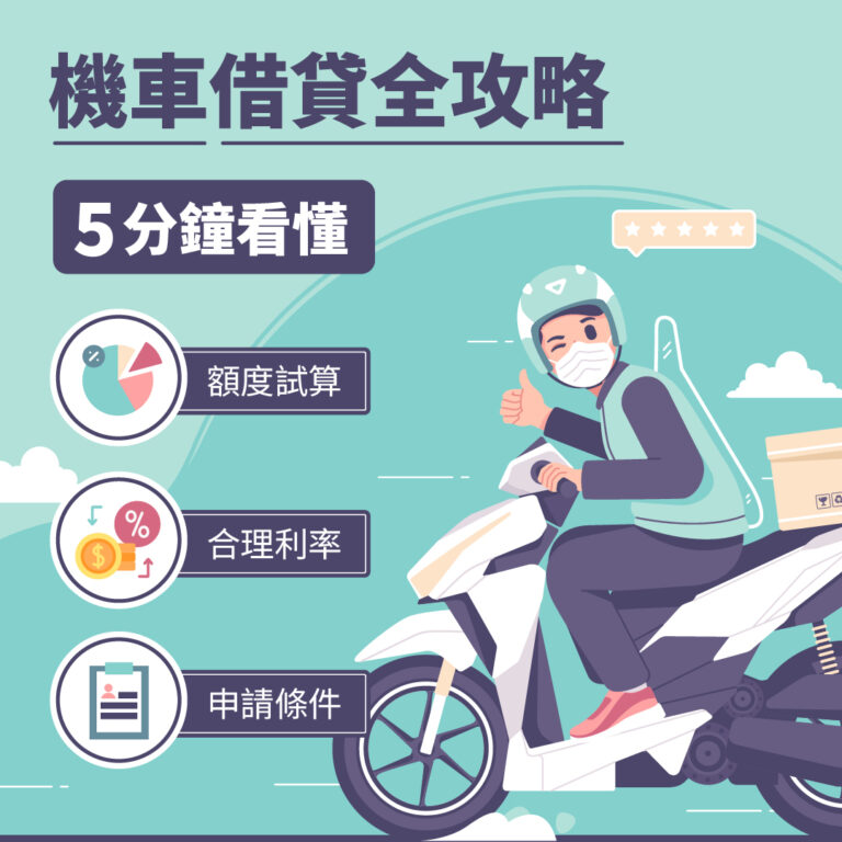 機車借貸全攻略｜5 分鐘看懂額度試算、利率、申請條件完整解析