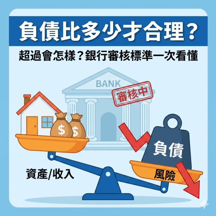 負債比多少才合理？超過會怎樣？銀行審核標準一次看懂